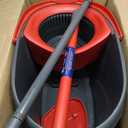 O-Cedar EasyWring Microfiber Spin Mop, Bucket Floor Cleaning System, Red, Gray, Standard