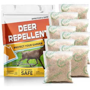 Deer Repellent for Plants, Rabbit Repellent Outdoor, Deer Away Repellent Outdoor, Rabbit Deterrent, Deer Deterrent for Trees, Deer Repellant Yard (1.1 Ounce (Pack of 8))