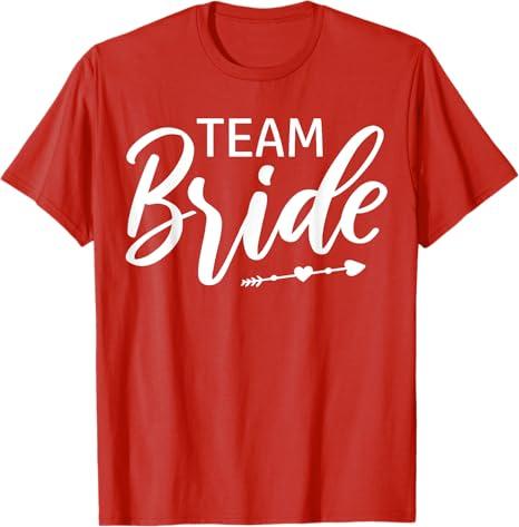 Team Bride Wedding Party T-Shirt, M