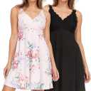 FN Women's 2 Pack Lace Chemise (Large)