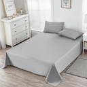 Queen Size Bed Sheet Cover, Gray