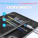 Stylus Pen for iPad 11th Generation, 15H Working Time Tilt Sensitivity Palm Rejection Pencil for 2018-2025 iPad A16 11/10/9/8/7/6th, Pro 11"/12.9"/13 inch M4, Air 3/4/5/M2/M3, Mini 5/6/7 A17 Pro