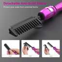 200-500F Pink Hot Comb:Electric Hot Comb for Lace Front Wigs,Electric Pressing Combs for Black Hair,Electric Straightening Comb for African American Hair,