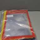 30 Packs Oversized Dry Erase Pockets Sleeves - 10 Assorted Colors with 2 Binder Rings - Dry Erase Sheets Reusable - 10x14 Ticket Holders - Clear Plastic Sheet Protectors for Classroom Teacher Supplies