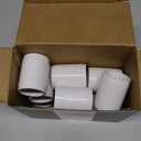 ANPTGHT 1 PVC Coupling 2 Way Pipe Fittings, Furniture Grade Schedule 40 Socket x Socket, Heavy Duty PVC Slip Socket Connectors for Building Furniture Greenhouse Shed (Pack of 10) (White)