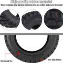 YBang 100/65-6.5 Off-Road Vacuum Tire for VSETT 11+/Zero 11X/Dualtron for 11 Inch Electric Scooter, Tubeless Wider and Thicker Tires, Non-Slip Spare Wheels for Scooter