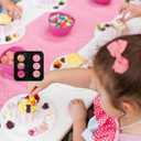 W Dice Cupcake Topper for Gambling Casino Theme Party Favors Decorations Cheer to Men Women Happy Birthday Party Decor Supplies set 18pcs Black Glitter