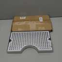 Beer Drip Tray, Beer Tap Drip Tray, Beer Keg Drip Tray, Easy to Clean Highly Polished Surface Drip Tray, Beer Tap Drip Tray with Non Slip Rubber pad 11.96 x 7.05 x 1.02 inches