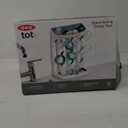 OXO Tot Space-Saving Baby Bottle Drying Rack, Compact Dish Drying Rack with Removable Trays, Countertop Bottle Organizer for Baby Bottles, Nipples, Pacifiers and Lids, BPA Free, Dishwasher Safe