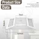 S97013662 Bathroom Fan Cover Grille and Lens Assembly Kit for Broan Nutone Exhaust Fan Cover 655, 656, 657, 659, 695, 696, HFL695 Bathroom Fan Cover, Replaces 97013662