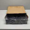 6-Tier Magnetic File Holder, No Drilling Magnetic File Organizer Folder Holder, Black Hanging Magnetic Paper Holder for Refrigerator, Whiteboard, File Cabinets, Office, Kitchen (Black, 6-Tier)