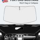 Proadsy 2026 Upgrade Front Windshield Sun Shade Foldable Sunshade Protector Custom Fit 2015-2023 Ford Mustang(NOT for Ford Mustang Mach-E) Accessories