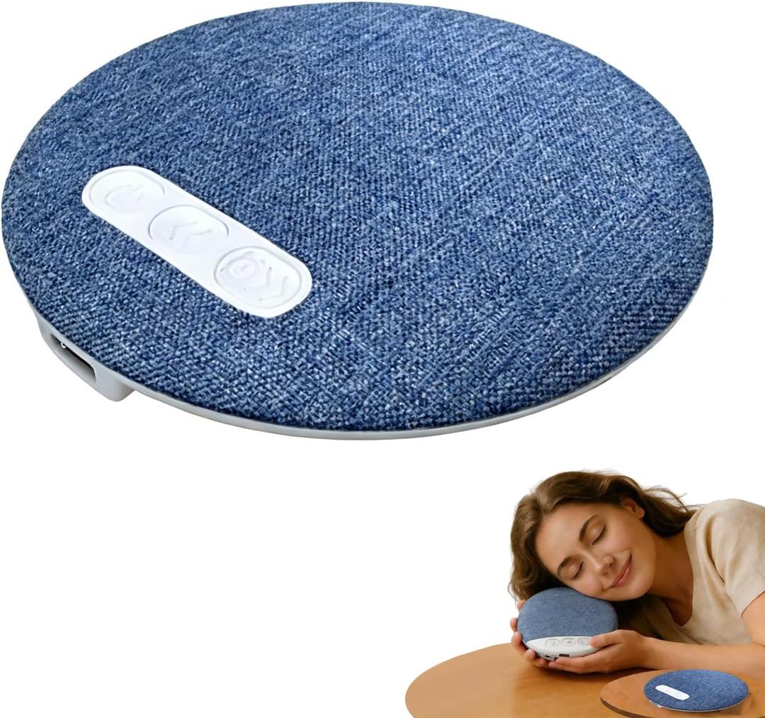 Sleep Pillow Speaker, Pillow Speaker with White Noise Timer Sleep Aid with Stereo Bass Private Sleep Headphones (Upgrade)