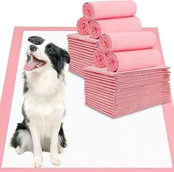 AnkexinPuppy Pee Pads for Dogs - 32"x36" Extra Large, 60 Count, Leak-Proof & Super Absorbent, Thicken Disposable Potty Pads for Puppy & Cat Training