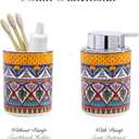 Bico Havana Ceramic 12oz Soap Dispenser with Removable Pump, Ideal for Kitchen, Bathroom, Lotion and Essential Oil