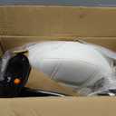 FURWOO Adjustable Swivel Barstool, White, PU Leather, 32cm Diameter, 220lbs Maximum Load