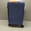 Hanke Grace Carry On Luggage with Wheels Airline Approved Hard Shell Suitcases with Front PocketTop Opening Luggage with TSA Lock for Short Business TravelDark Blue (20 Inch)