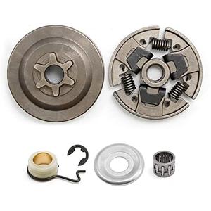 3/8" Sprocket Clutch 1123 640 2003/1123 640 2073 Replacement for Stihl 017 018 021 023 025 MS170 MS180 MS210 MS230 MS250 Chainsaw w/Washer E-Clip Kit Clutch 1123 160 2001 Worm Gear 1123 640 7102