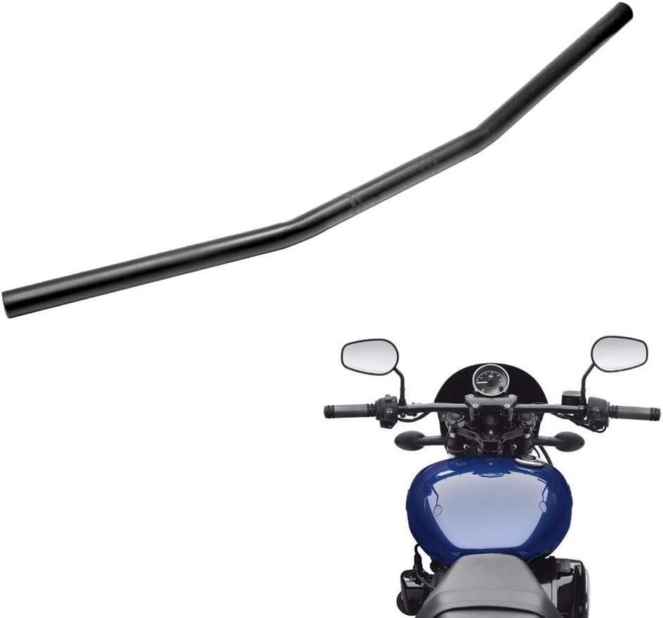 1" Motorcycle Handlebar 25mm Black Drag Straight Bar Cafe Racer for Honda Kawasaki Yamaha Suzuki Harley Chopper Bobber