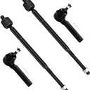 SCITOO 4pcs Front Suspension Kit Inner Outer Tie Rod End Fit 2008-2010 For Dodge Grand Caravan For Chrysler Town & Country 2009-2011 For Vw For Routan
