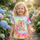 Magic Shirt for Toddler Baby Girls Magical Kingdom Tshirt Cute Castle Outfit Holiday Family Vacation Summer Tee Top (9-10 Years, Tie-dye-b)