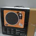 House of Marley Stir It Up Wireless 2 Turntable - Bluetooth Record Player, 2-Speed Sustainably Made Vinyl Player, Turntables for Vinyl Records with Audio Technica Cartridge & Built-in Pre-Amp, Bamboo