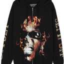 Offset Fire Zip Hoodie, L