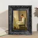 Vintage Picture Frame, Decorative Wall Hanging and Tabletop Display Photo Frame (Black, 11X14)