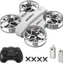SIMREX Mini Drone for Kids with 360 Flip & LED Lights RC Quadcopter, Altitude Hold, One Key Takeoff/Landing, 3 Speed Modes, Headless Mode, Toy Gift for Beginners Ages 6+(Gray)