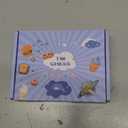 TIMCHESS 5.9 Inch Ultra Soft & Transparent Cat Paw Squishy Toy, Perfect Paw Squishys for Adults Stress Relief, Squishy Cat Paw Fidget Toy (Glitter Blue)