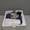 Flying Banana Mini Sewing Machine for Beginners Kids, Portable Electric Dual Speed Repairing Mending Tool with Light Foot Pedal, Household Travel DIY Kit, Transparent Purple