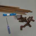 Walnut Hanging File Folder Frame, File Cabinet Organizer for Letter Size, 12.6 Wide x 18 Long x 9.125" Height, File Cabinet Rails Hanging Files in File Drawers (Bright Brown)