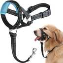 BARKLESS Dog Head Collar, No Pull Head Halter with Soft Padding, Reflective Soft Padded Snout Harness for Small and Medium Dogs (S (Snout Cir: 7"-10"), Blue)