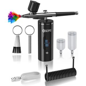 Airbrush Kit, Cordless Airbrush for Nails, Air Brush Kit With Air Compressor for Models/Shoes/Cakes/Hair, Air Brush Guns For Painting