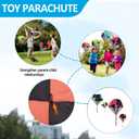 4PCS Free Throwing Parachute, Outdoor Toss It Up Flying Toys for Kids, No Assemble or Batteries Required