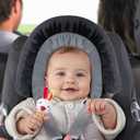 COOLBEBE New 2-in-1 Babybody Supports for Baby Newborn Infants - Extra Soft Stroller Cushion Pads Car Seat Insert, Seasons, Black