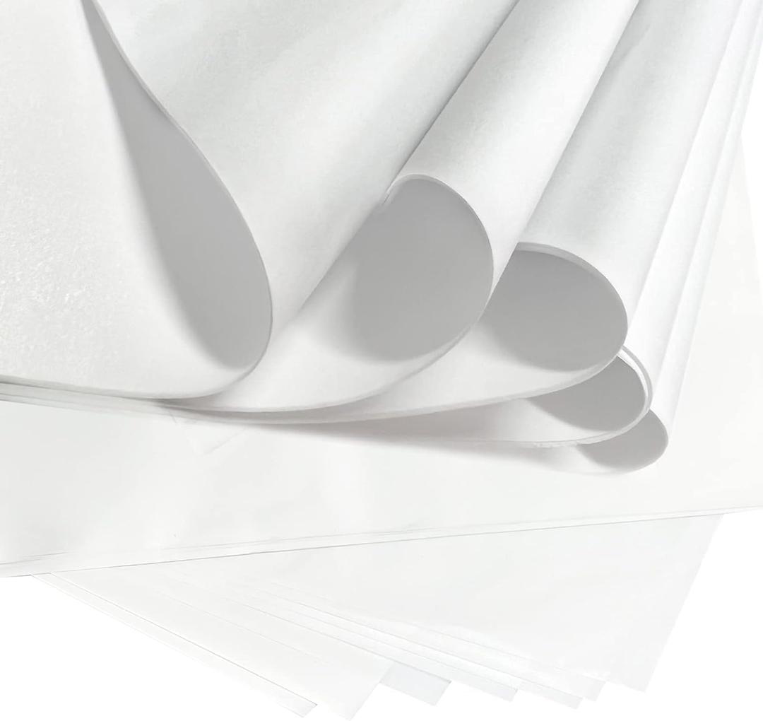 120 Sheets 24" x 36" Acid-Free Wrapping Tissue Paper - Large White Unbuffered No Lignin Archival Tissue for Long-Term Packaging, Storing Clothes, Textiles, Linens, Presents