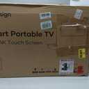 ApoloSign 32'' UHD 4K Smart Portable TV 2nd Gen, 16(8+8) GB RAM+256GB, Android 16, EDLA-Certified, Portable Touch Screen Monitor, Built-in 15000mAh Battery, Full Swivel Rotation, Voice Remote Control