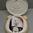 Orzbow Portable Travel Potty Seat for Toddlers with Splash Guard, Foldable Potty Training Toilet for Boys & Girls, On The Go Kids Car Potty, Includes Free Travel Bag and Disposable Potty Liners, Khaki