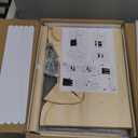 Woodure 4-in-1 Toddler Kitchen Step Stool, Foldable Learning Standing Tower with Blackboard, Wooden Kitchen Stool Helper for Kids, 1-3 Year Old Boy Girl Gifts