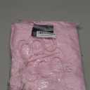 Lady Pink Fabric Shower Curtain or Liner - Waffle Weave Textured Thin Cloth Shower Curtains for Bathroom, Light Weighted Bath Curtain Set with 12 Hooks,72x72, Pink