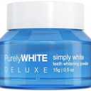 PurelyWHITE DELUXE, Whitening Powder - Removes Stains, No Sensitivity - Enamel-Safe Toothpaste Whitening Powder for Coffee, Tea, Food Stains.
