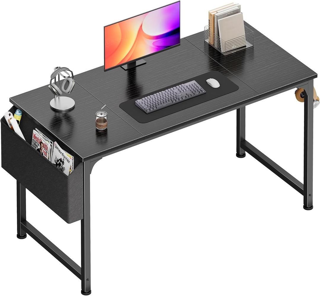 PRAISUN 47'' Computer Desk with Fabric Storage Bag