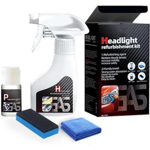 Headlight Restoration Kit, Headlights Cleaner, Automotive Headlight Restoration Kits, Multifunctional Car Headlights Polishing for All Vehicle Types (1 Set)