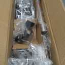 Corner Shower Caddy Tension Pole: Stainless Steel Rustproof 4-Tier Shower Organizer - 47-121 inch Adjustable Bathroom Shelves for Bathtub Shampoo Storage - Tension Rod Floor Standing Bath Rack -Silver