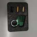 Adult Fidget Toys for Stress Relief EDC Alloy Finger Toy Pistol Decompression Launcher Model Ring for Anxiety Gift(Style-A)