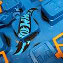 Hot Wheels Track Set with 1:64 Scale Toy Car, 4 Intersections for Crashing, Powered by a Motorized Booster, Criss-Cross Crash Track, Medium