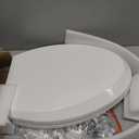 Quick Flip Elongated Toilet Seat with Built-In Potty & Splash Guard for Toddler Training, Slow Close - Jool Baby