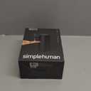 simplehuman 9 oz. Touch-Free Automatic Rechargeable Sensor Pump, Matte Black Stainless Steel, New