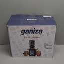 Ganiza Juicer Machines, Slow Masticating Juicers with Large Feed Chute for Whole Fruits & Vegetables, Cold Press Juicer with 3 Replace Filters for Batch Juicing, Easy to Clean, BPA Free,(Silver)